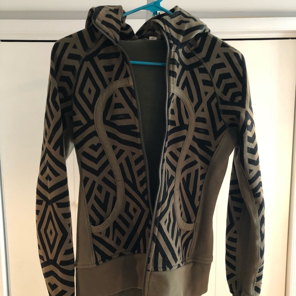 lululemon athletica Geometric Olive and Black Jacket